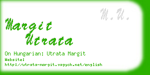 margit utrata business card